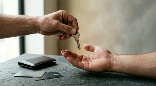 Transition bancaire sécurisée illustrant le processus de changement de banque