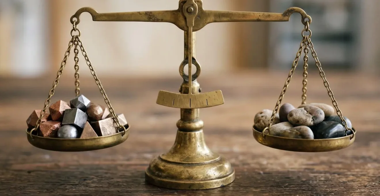 Balance de précision en équilibre, symbolisant l'arbitrage entre le régime micro et le régime réel.