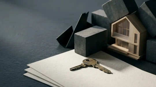 Concept de stress financier lié à un prêt relais immobilier en difficulté