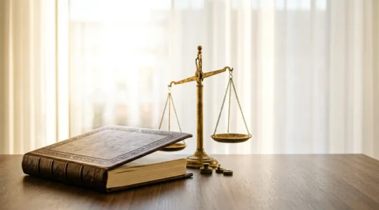 Illustration symbolique de la protection juridique dans les litiges du quotidien